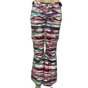 BOULDER GEAR insulated striped snow ski pants SZ 6 or S women's